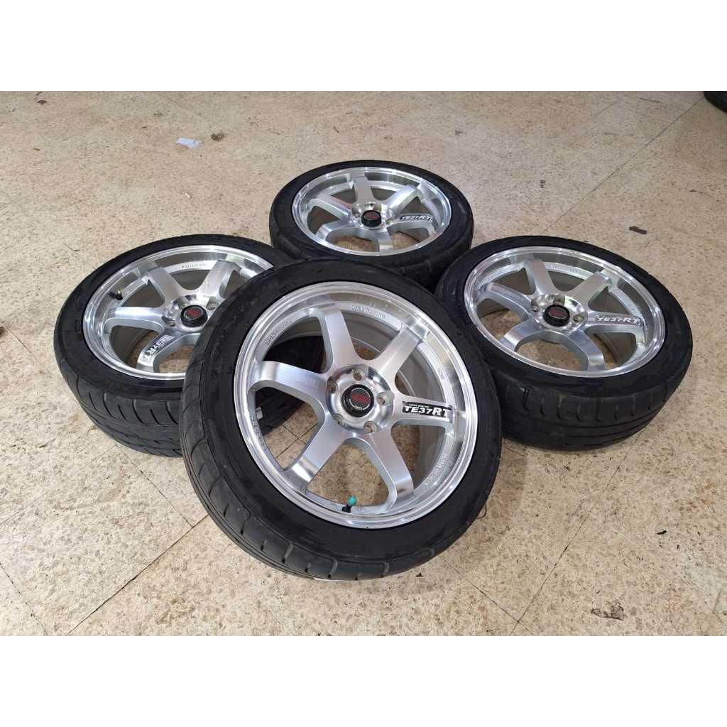 Jual Velg Mobil Racing Bekas Ring 17 TE37 R17X7,5 H5X114,3 ET40 BAN 215 ...