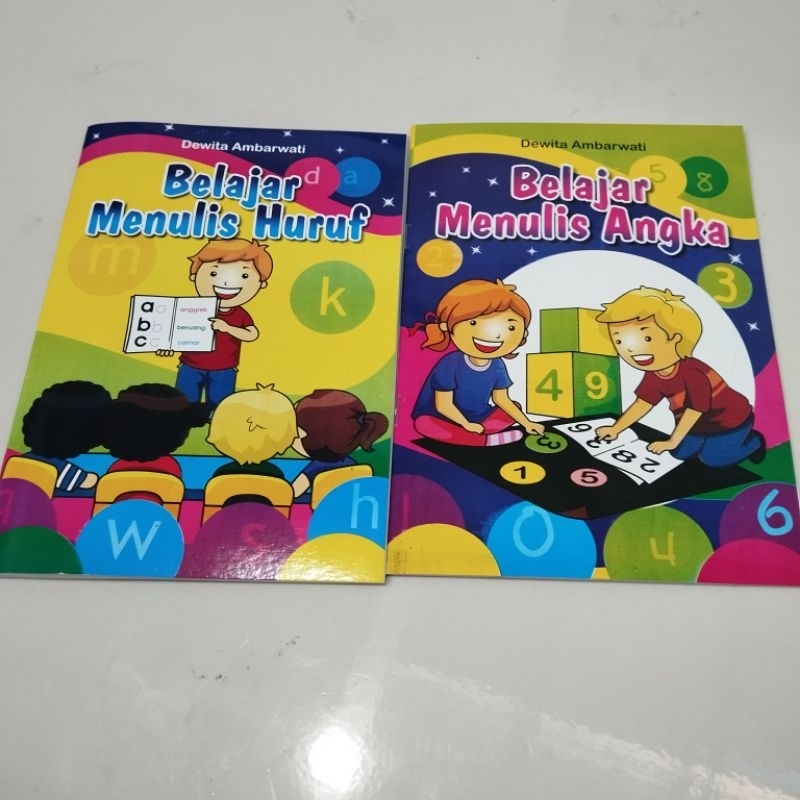 Jual Buku Anak Belajar Menulis Huruf Dan Menulis Angka Untuk Paud/ TK A ...