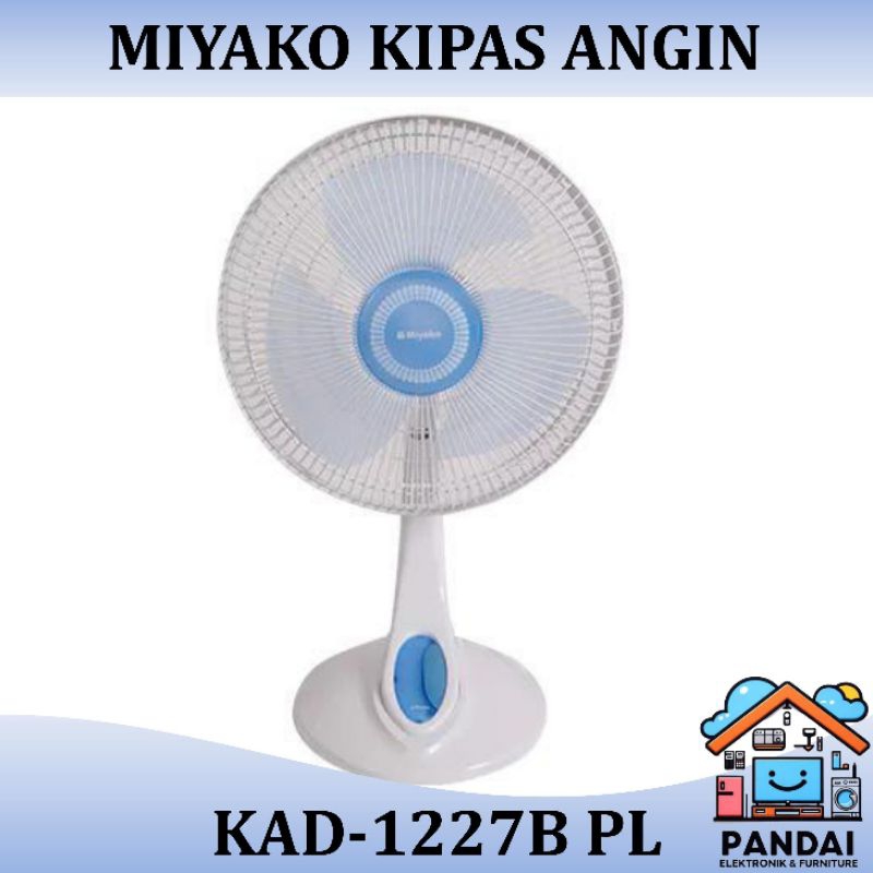 Jual Miyako Kipas Angin, Desk Fan & Wall Fan (KAD-1227B PL) | Shopee