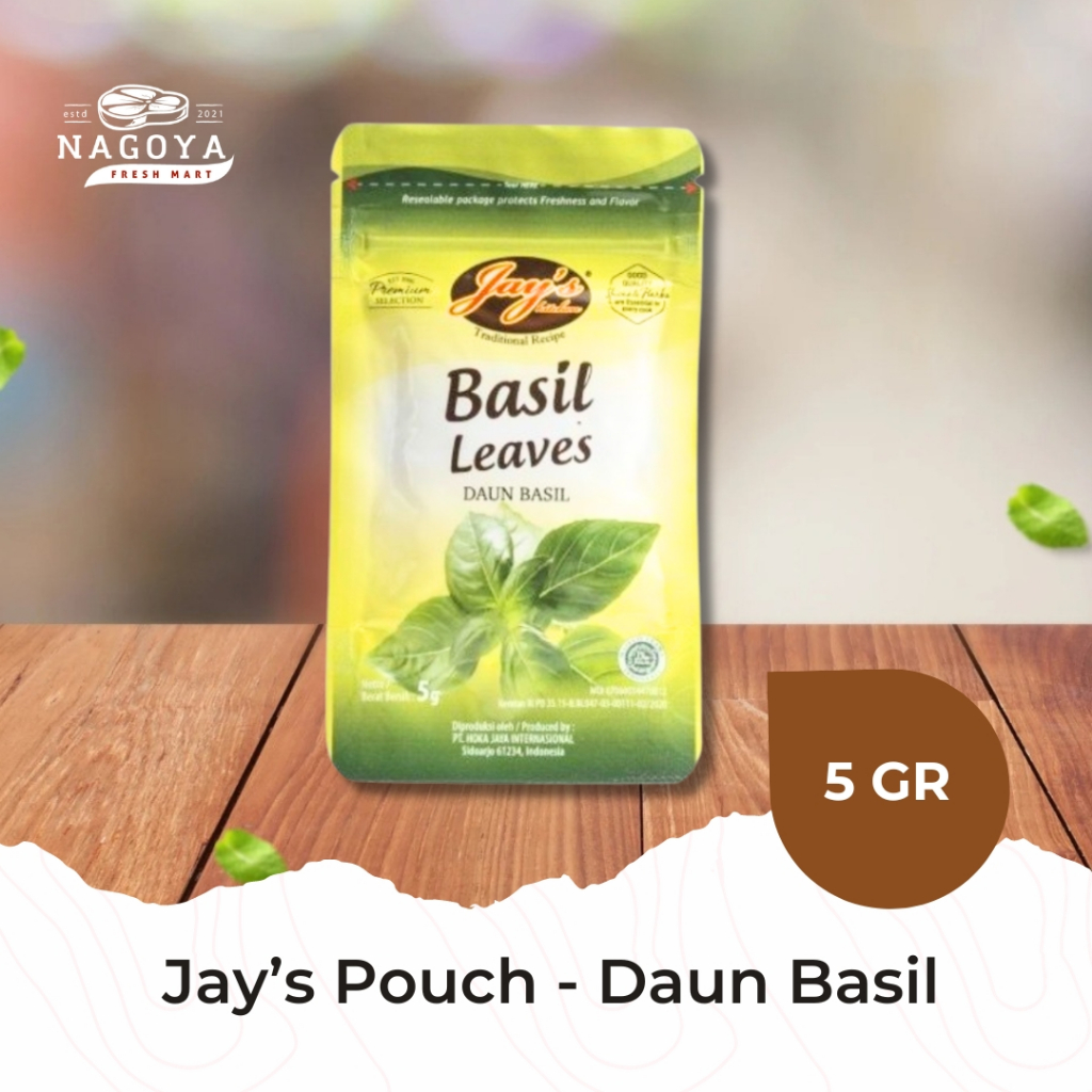 Jual Jay S Basil Leaves Pouch Daun Basil Gr Grill Master Shopee