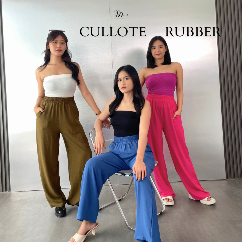 Jual Modis Fashion - Cullote Af Rubber | Shopee Indonesia