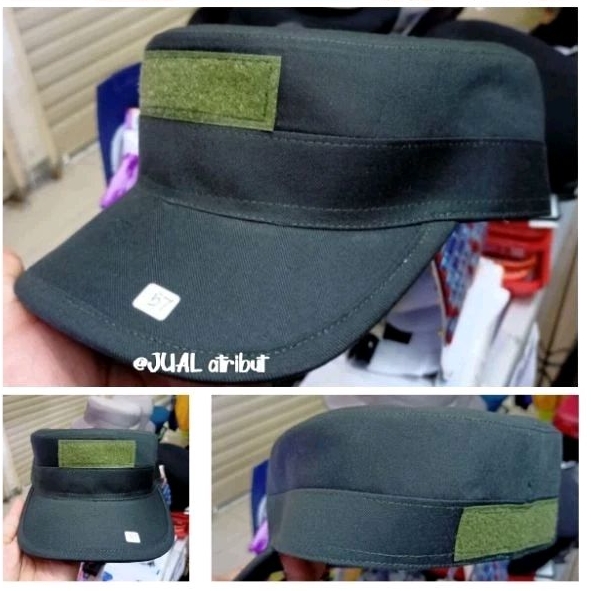 Jual Topi Pet Komando Pdh Pama Ba Ta Tni Ad Pangkat Dan Nama Bordir