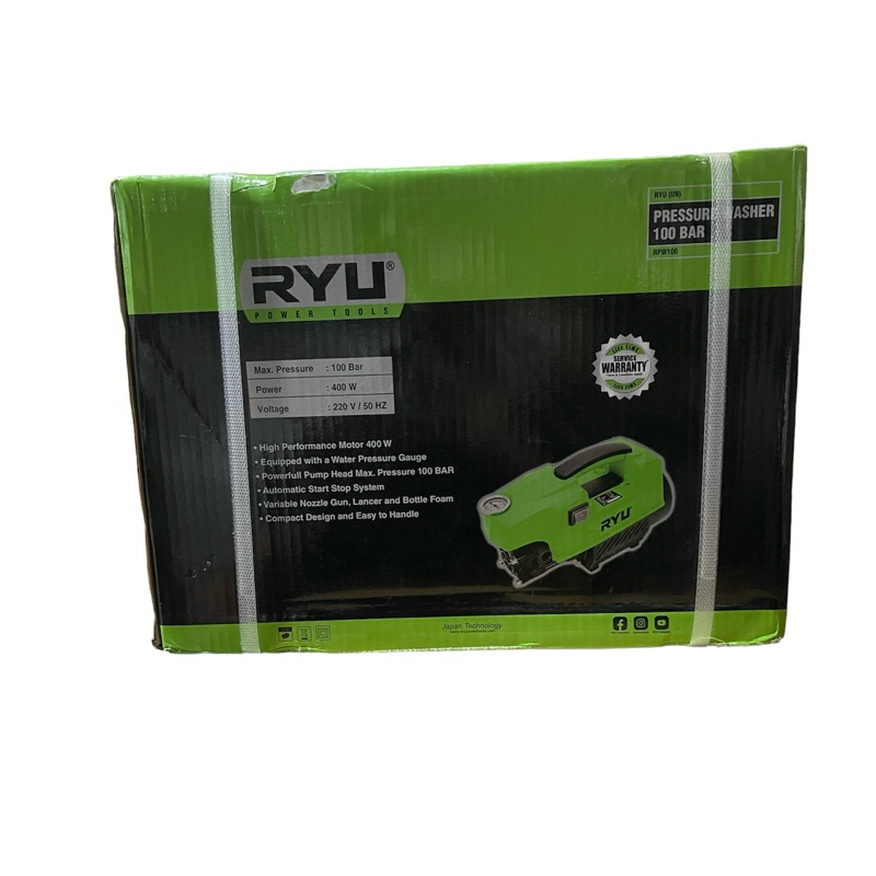 Jual Ryu Jet Cleaner RPW100 Mesin Steam Cuci Mobil Motor AC | Shopee ...