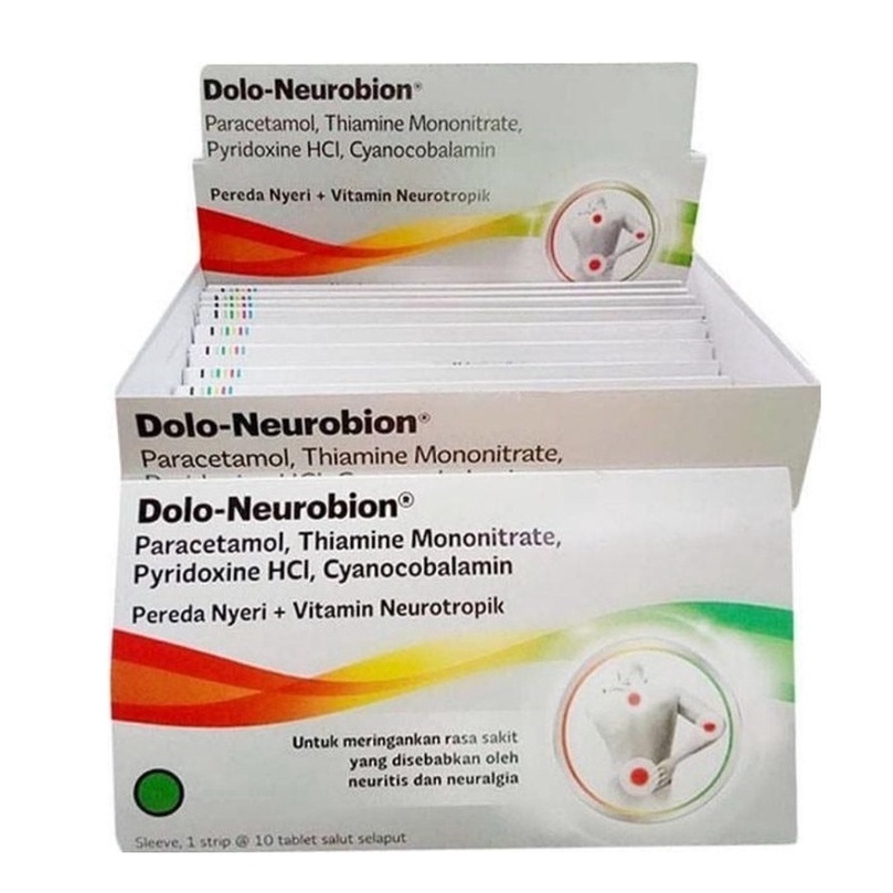 Jual DOLONEUROBION STRIP 10 TABLET - Multivitamin B1 B6 B12 Pegal ...