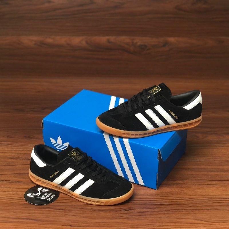 Adidas hamburg black gum sale