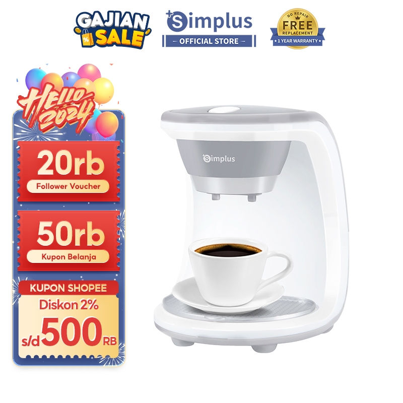 Promo Simplus Coffee Maker 1.5L Mesin Pembuat Kopi Low Watt Mesin