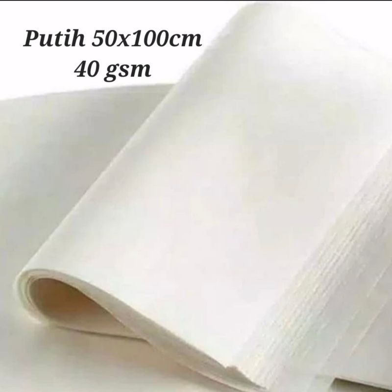 Jual kertas roti putih 1 lembar baking paper 75 x 100 cm | Shopee Indonesia