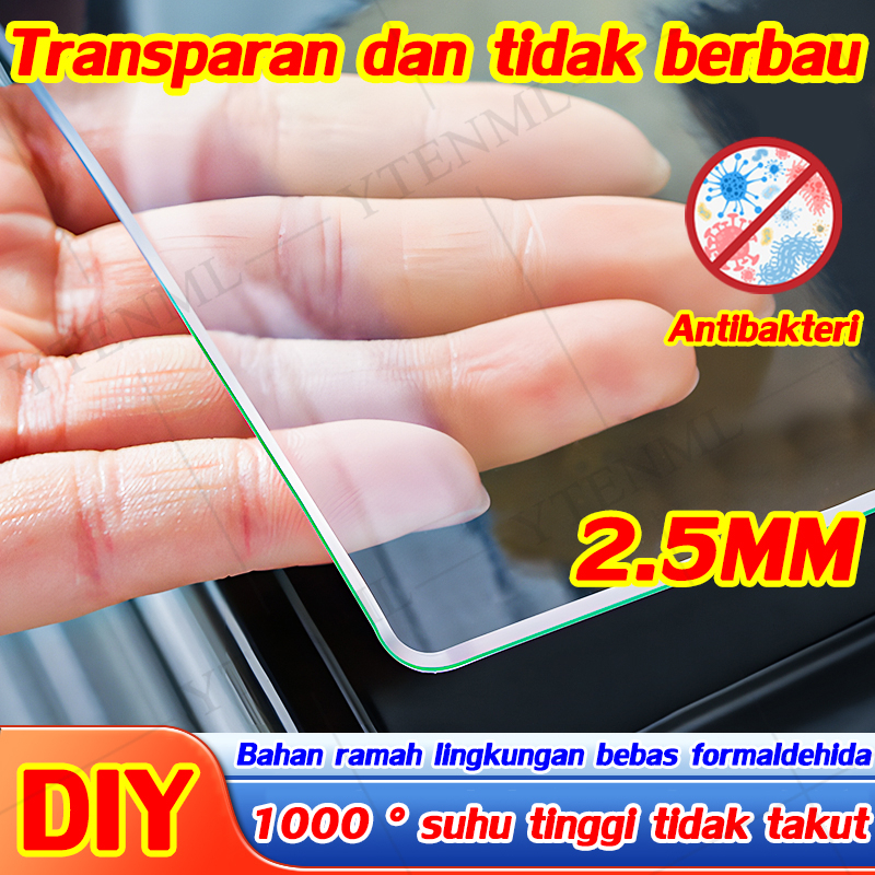 Jual Mm Taplak Meja Bening Antibakteri Tidak Takut Suhu Tinggi Taplak Meja Transparan Bahan