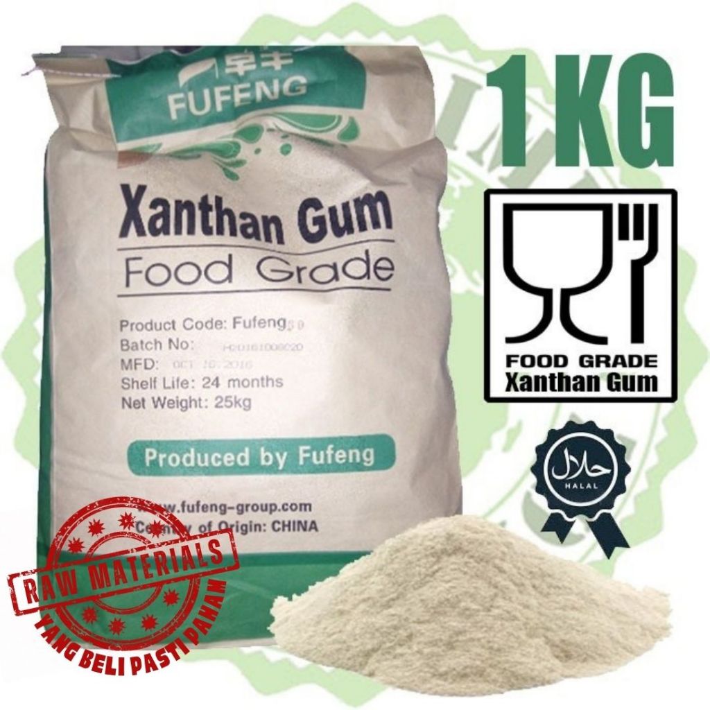 Jual XANTHAN GUM Food Grade (Xanthan Gum,Xantan Gum,Xantham) 1kg Shopee Indonesia
