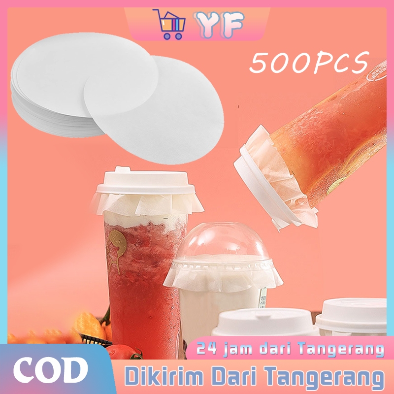 Jual 500Pcs 12CM Milk Tea Bough Paper Susu Teh Bukti Kertas Leak Proof ...