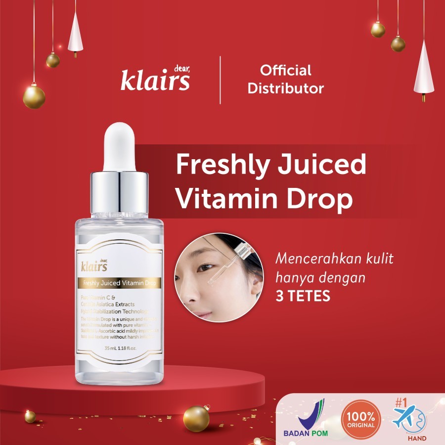 Jual [NEW, READY] Dear Klairs Freshly Juiced Vitamin Drop 35ml - Xmas ...