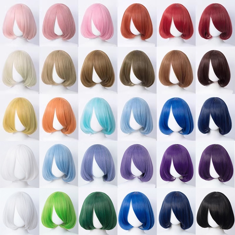 Jual WIG COSPLAY ALICE YWAILISI BASE CM LURUS MULTI COLOUR BANYAK WARNA CAP SISIR