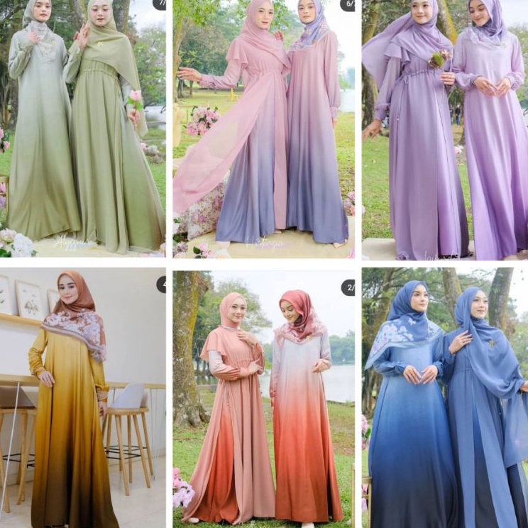 Jual Paling Terbaru Kain Bridesmaid Murah Kain Gradasi Warna Maxmara