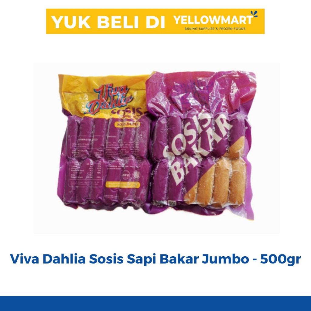 Jual Viva Dahlia Sosis Sapi Bakar Jumbo 500gr Shopee Indonesia