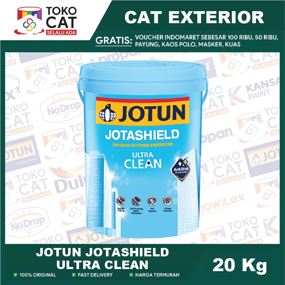 Jual Cat Tembok Eksterior Anti Noda Jotun Jotashield Ultra Clean White 20 Liter Pail Cat 5094