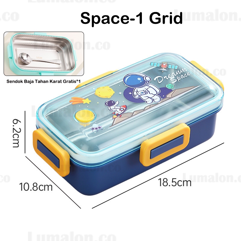 Jual 304 Stainless 2/3/4 sekat bento Lunch box Set Kotak Makan Bekal