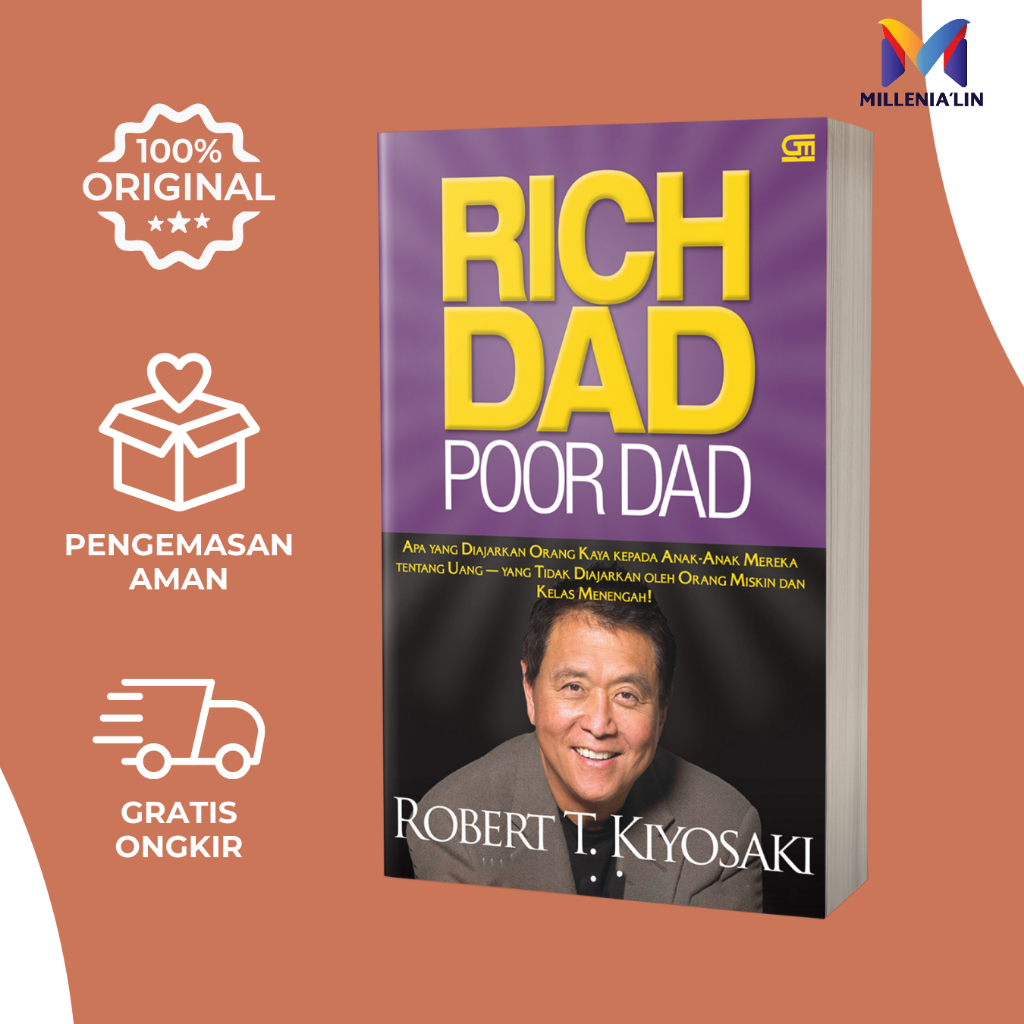 Jual Buku Rich Dad Poor Dad Robert T Kiyosaki Bahasa Indonesia