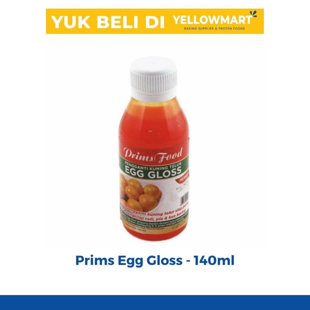 Jual Prims Food Egg Gloss 140gr - Pewarna Kuning Telur | Shopee Indonesia