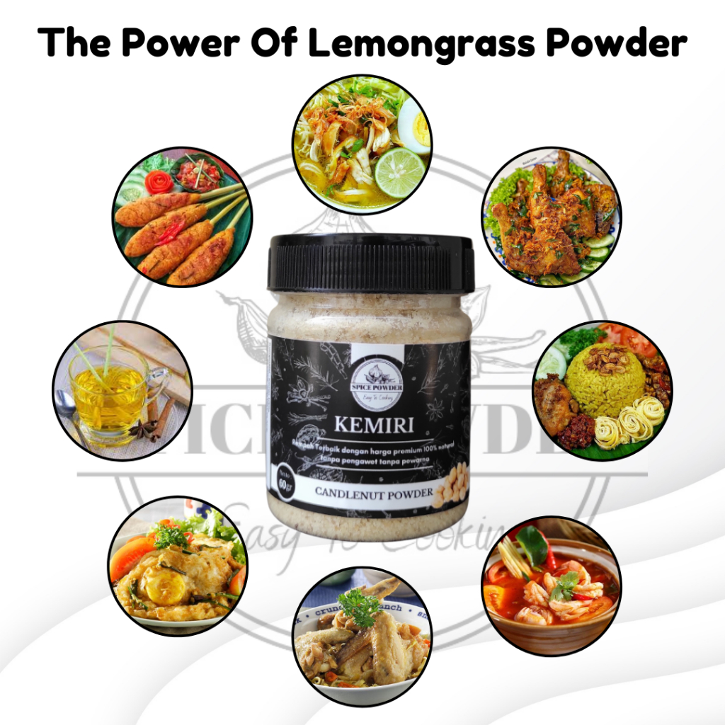 Jual Kemiri Bubuk - Bumbu Dapur Rempah Asli Murni Original Organik ...