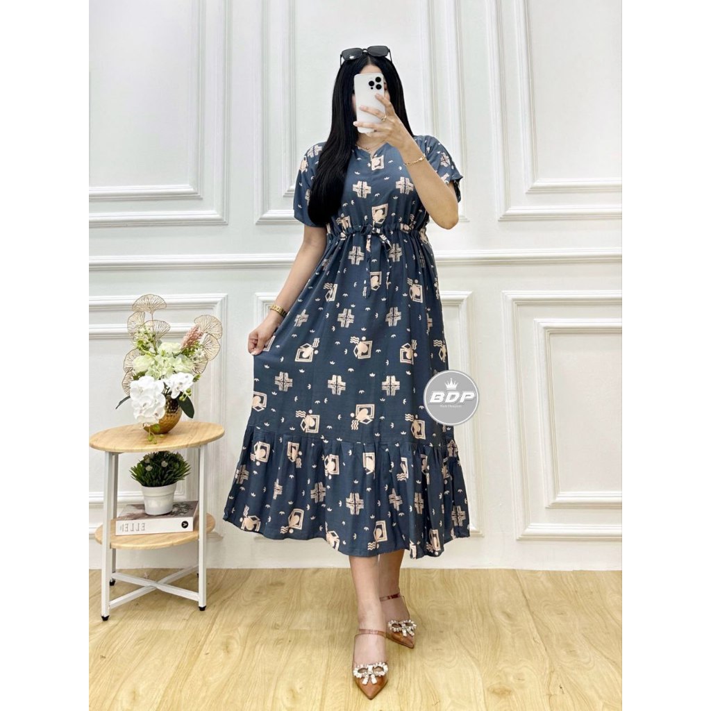 Jual Terbaru Daster Wanita Kekinian Rayon Busui Resleting Depan Baju