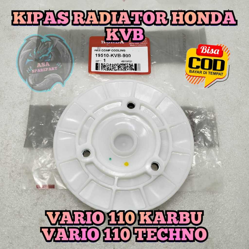 Jual KIPAS RADIATOR KVB ASLI ORIGINAL HONDA UNTUK MOTOR VARIO 110 KARBU ...