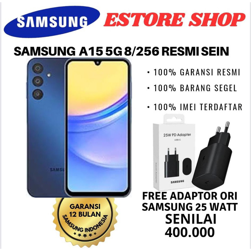 Jual Samsung Galaxy A15 5G/4G RAM 8/256GB + 8/128GB GARANSI RESMI SEIN ...