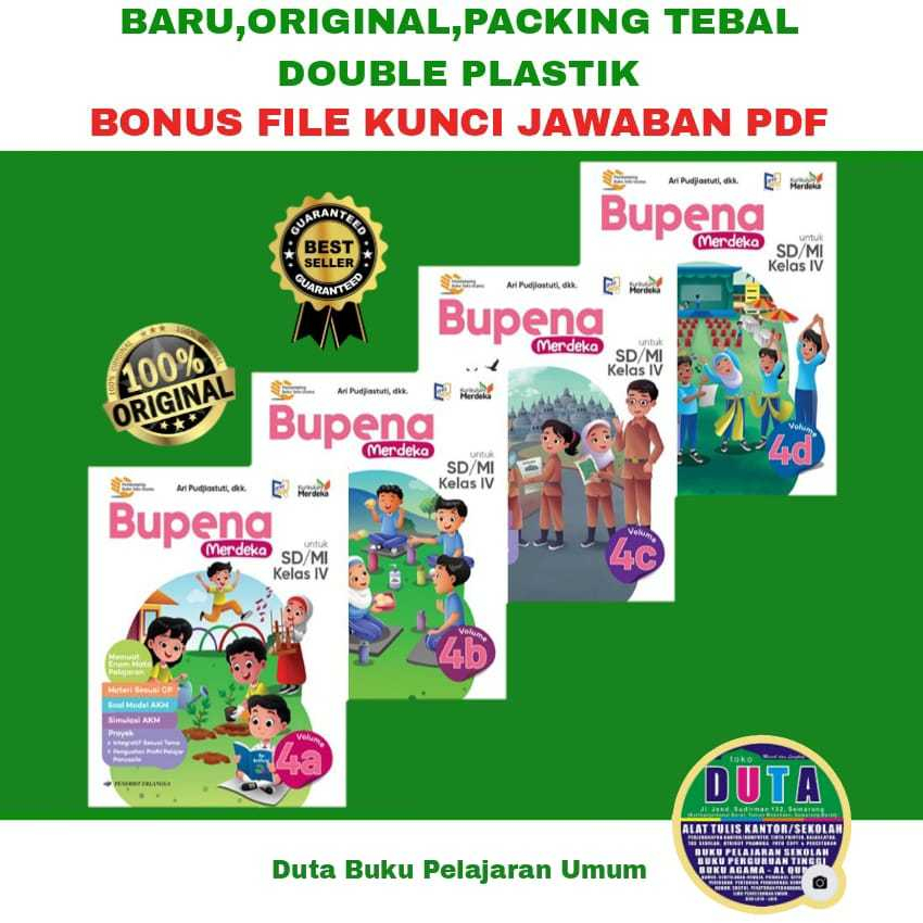 Jual Buku BUPENA Jilid 4A 4B 4C 4D Kelas 4 SD Edisi Revisi Erlangga ...