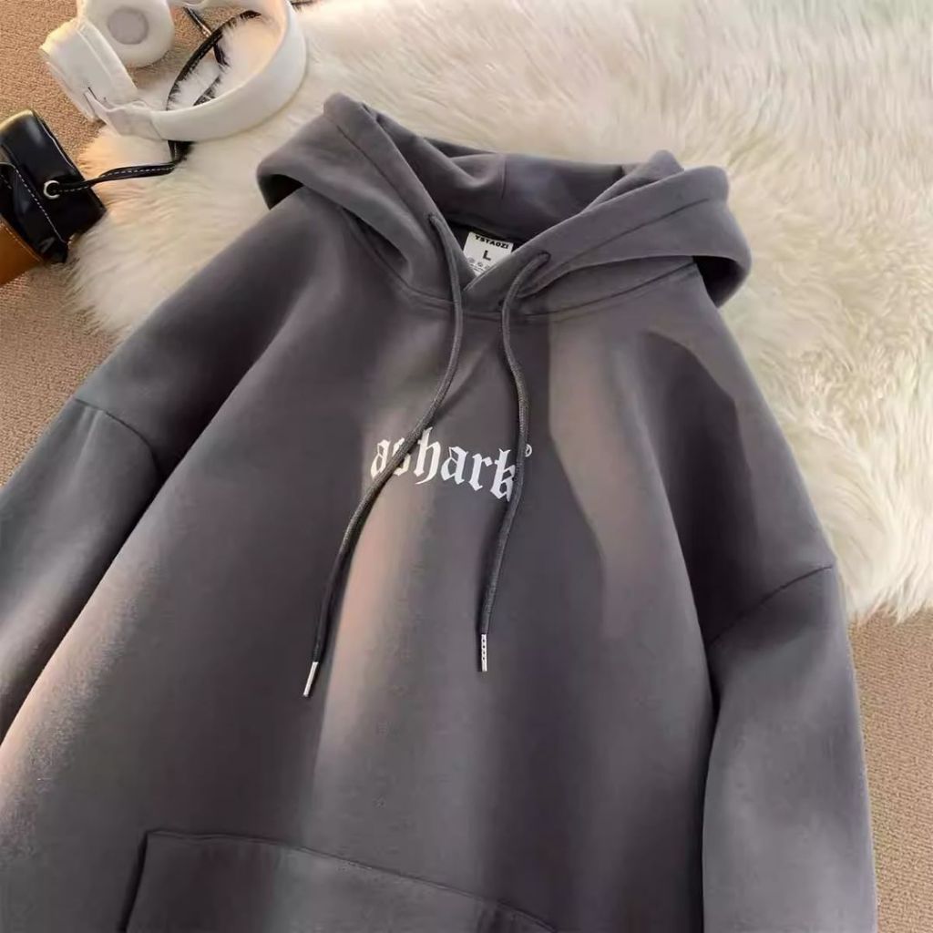 Jual Ashark Hoodie Sweater Wanita Oversize Sweater Hoodie Jaket Korean Style Shopee Indonesia