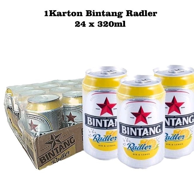 Jual Bintang Radler 320ml /Carton isi 24 kaleng Shopee Indonesia