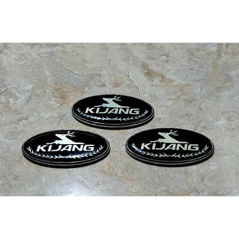 Jual Emblem Logo Tulisan Kijang Bulat Hitam Shopee Indonesia