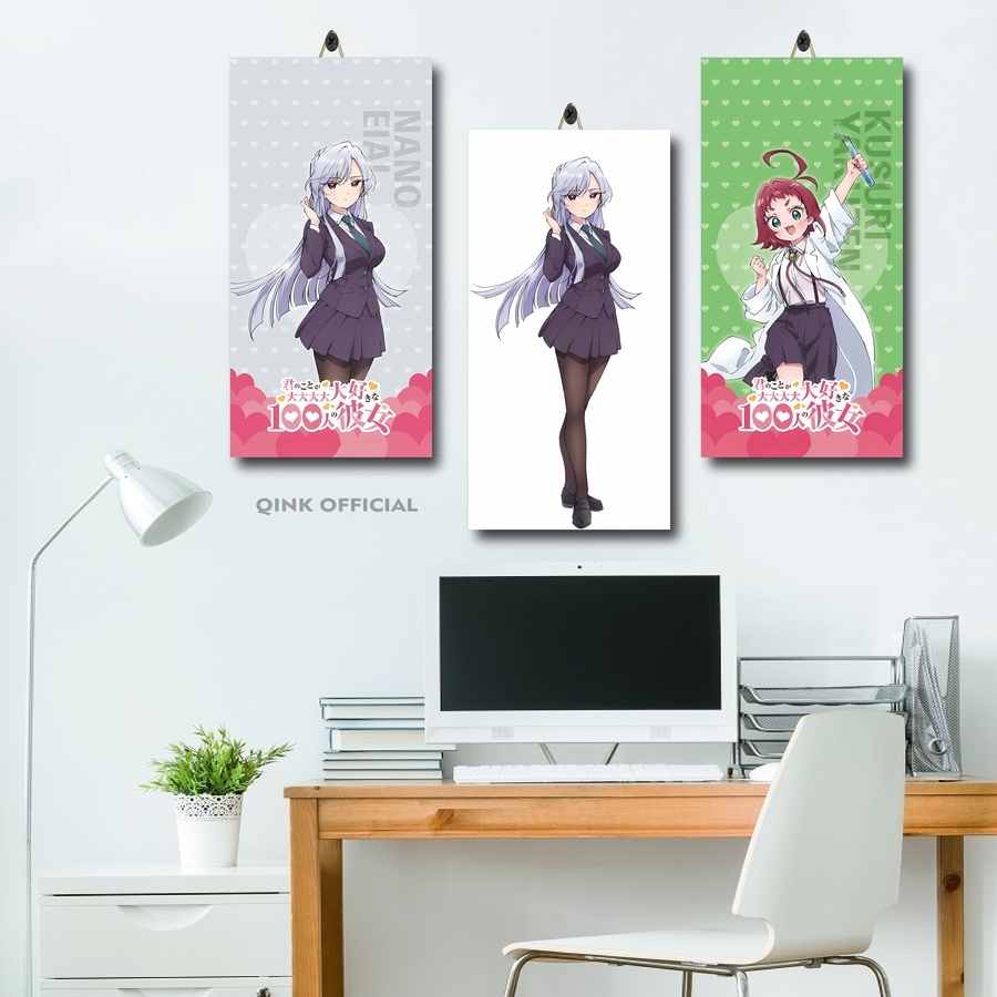Jual Poster Dinding Gambar Waifu Kawaii Hyakkano 15X30 / Dekorasi ...