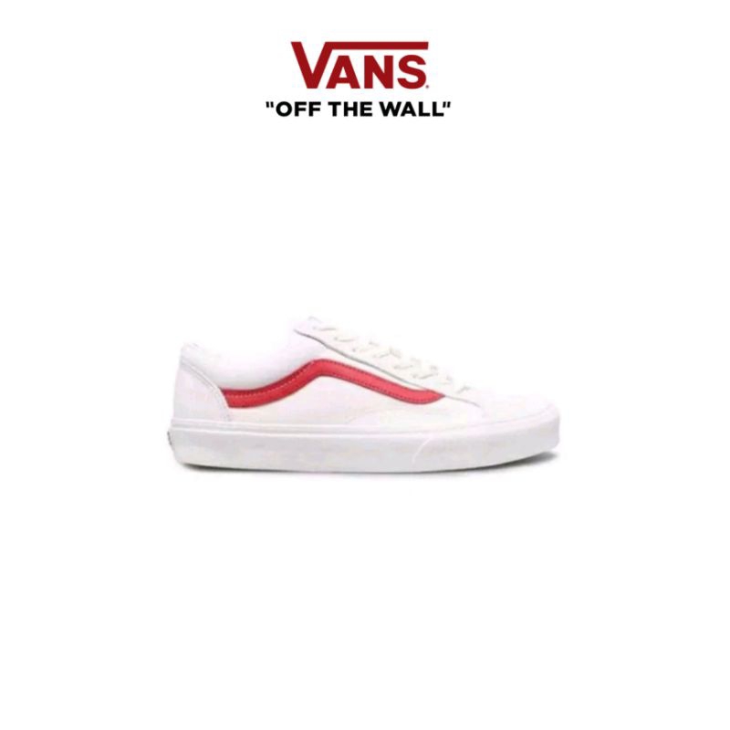 Jual Vans Style 36 Marshmallow Racing Red Original Shopee Indonesia