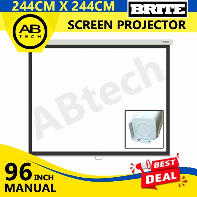 Jual Screen Projector Brite Manual 96