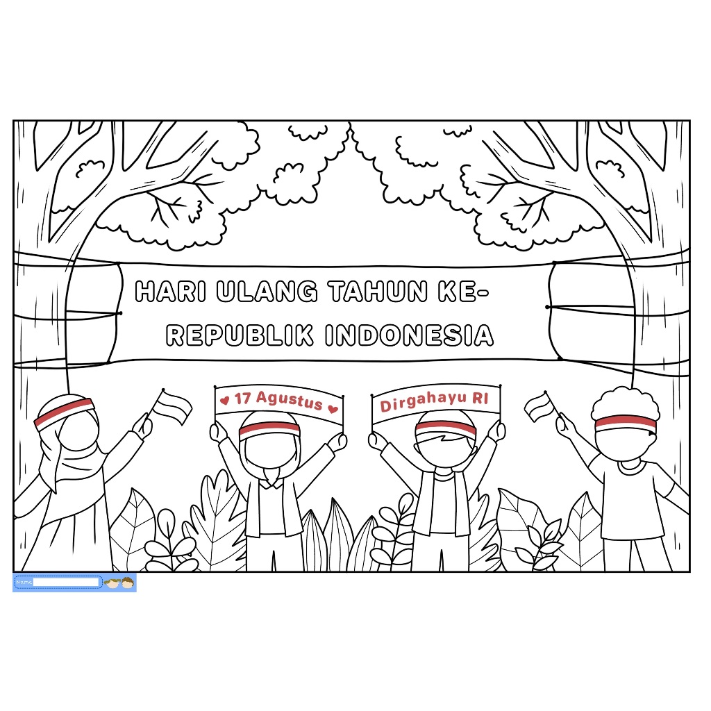 Jual MEWARNAI TEMA KEMERDEKAAN 17 AGUSTUS || LOMBA AGUSTUSAN