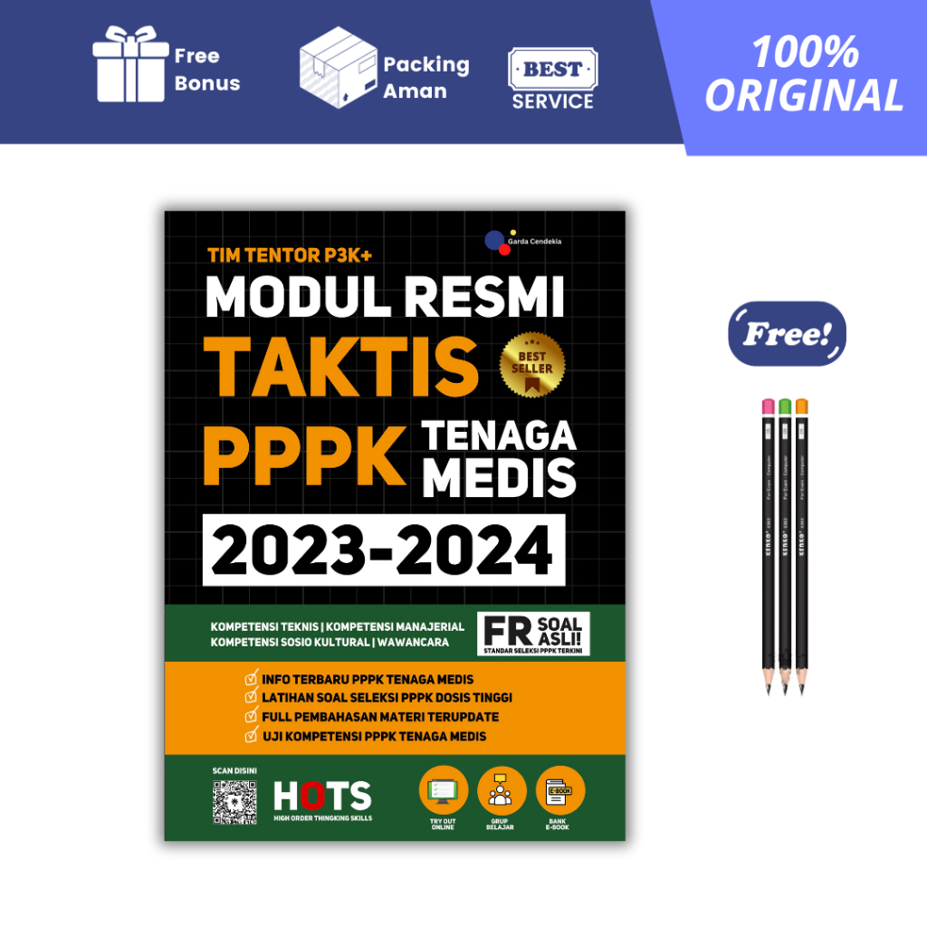 Jual BUKU MODUL RESMI TAKTIS PPPK TENAGA MEDIS 20232024 GARDA