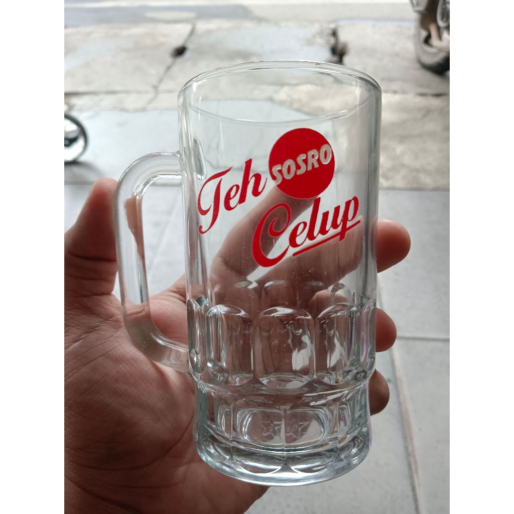 Jual Gelas Mug Besar Gelas Beling Logo Teh Gelas Kaca Besar