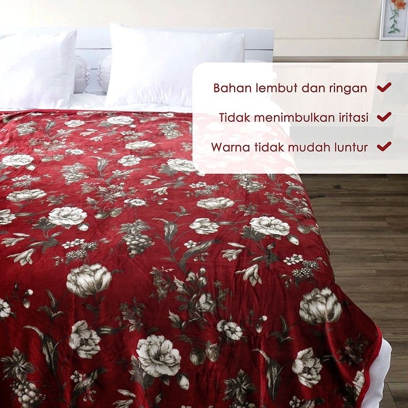 Jual Selimut Lady Rose 160 160x200 CLARET/SANDRA/NOVA/AURELIA/RISTA ...