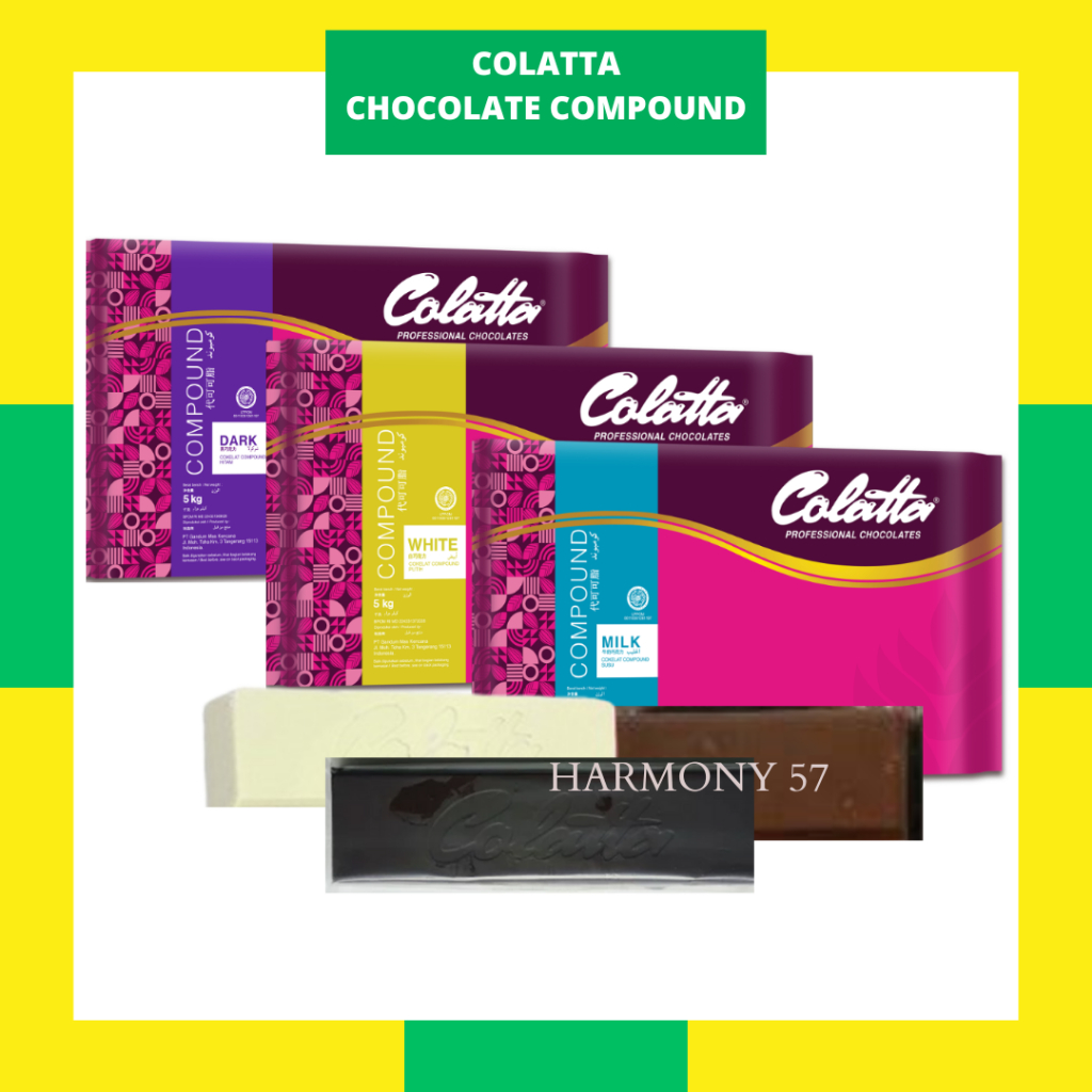 Jual COLATTA DARK CHOCOLATE COMPOUND - COLLATA DARK COKLAT BATANG ...