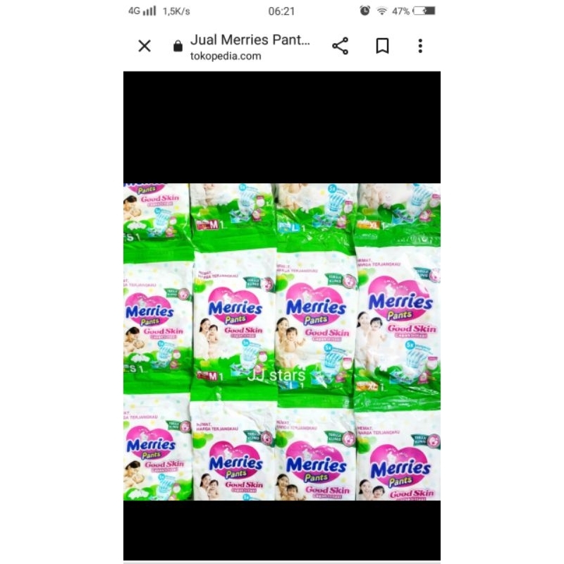 Jual Merries 1 renceng (6 pcs) | Shopee Indonesia