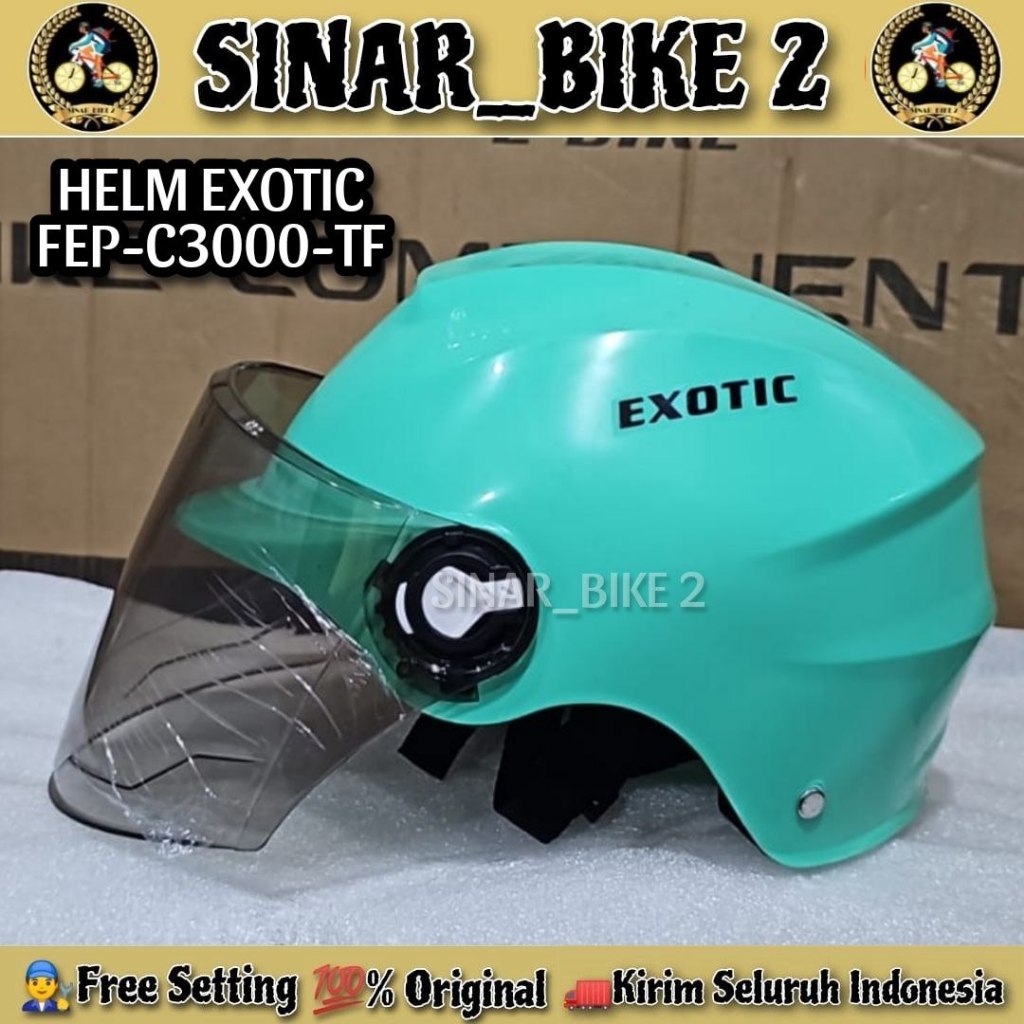 Jual Helm Sepeda Exotic Full Face Visor Untuk Sepeda Biasa Sepeda