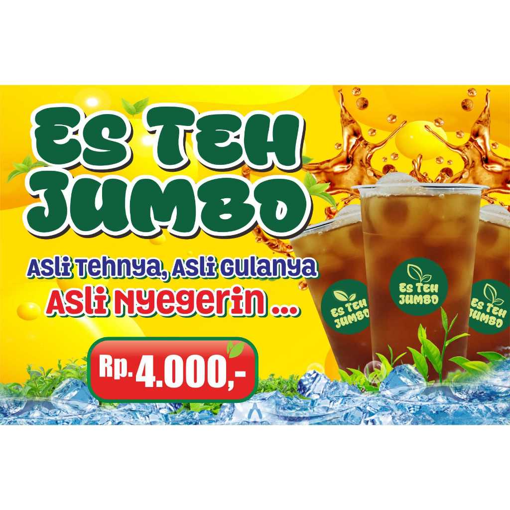 Jual SPANDUK ES TEH JUMBO, BANNER ES TEH JUMBO, ES TEH MANIS SEGAR ...