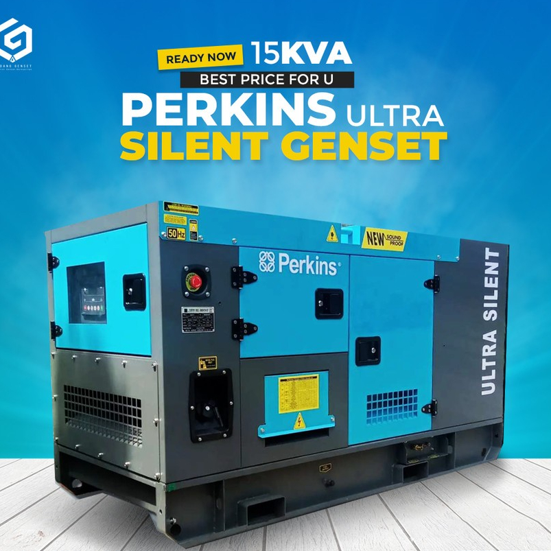 Jual Genset Silent | 15 KVA | Genset Diesel Perkins Ultra Silent ...