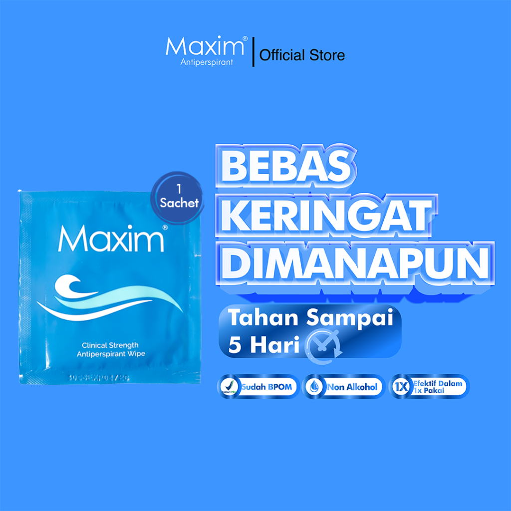 Jual Maxim Antiperspirant Wipe 15 1 Sachet Shopee Indonesia