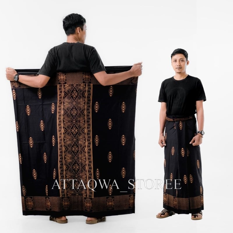 Sarung batik dewasa,batik dewasa saung goyor pekalongan,sarung hitam halus lembut