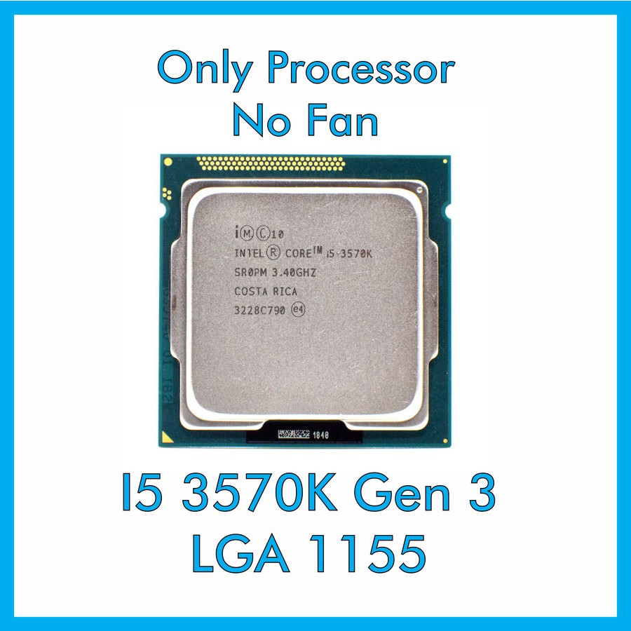 Jual Processor Intel I5 3570K Gen 3 Ivy Bridge 3.4Ghz LGA 1155 | Shopee ...