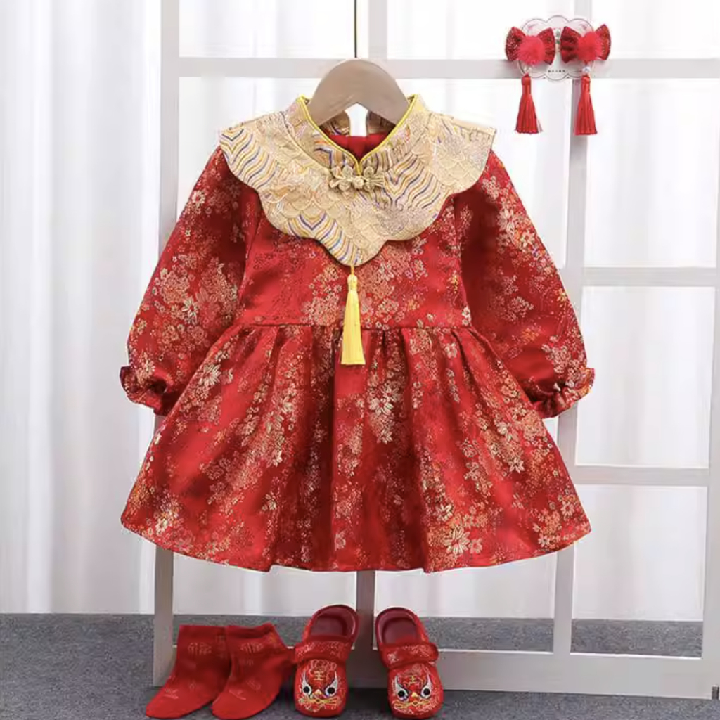 Jual Baju Imlek Lucu CNY / Baju Cheongsam Anak Chinese New Year