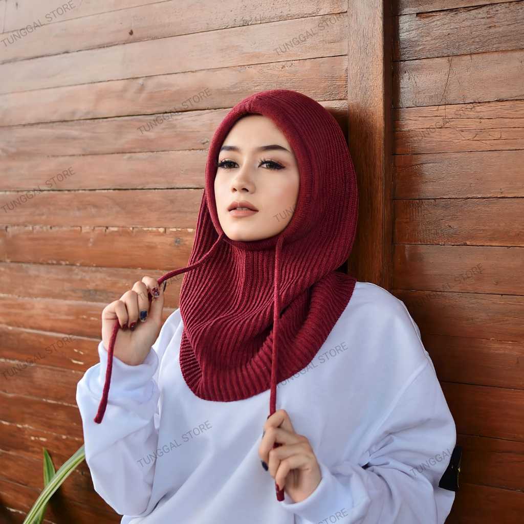 Jual BALACLAVA Rajut / Hijab Rajut Tebal BY TASYA COLLECTION | Shopee ...