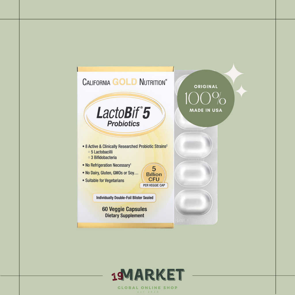 Jual California Gold Nutrition, LactoBif 5 Probiotics, 5 Billion CFU ...