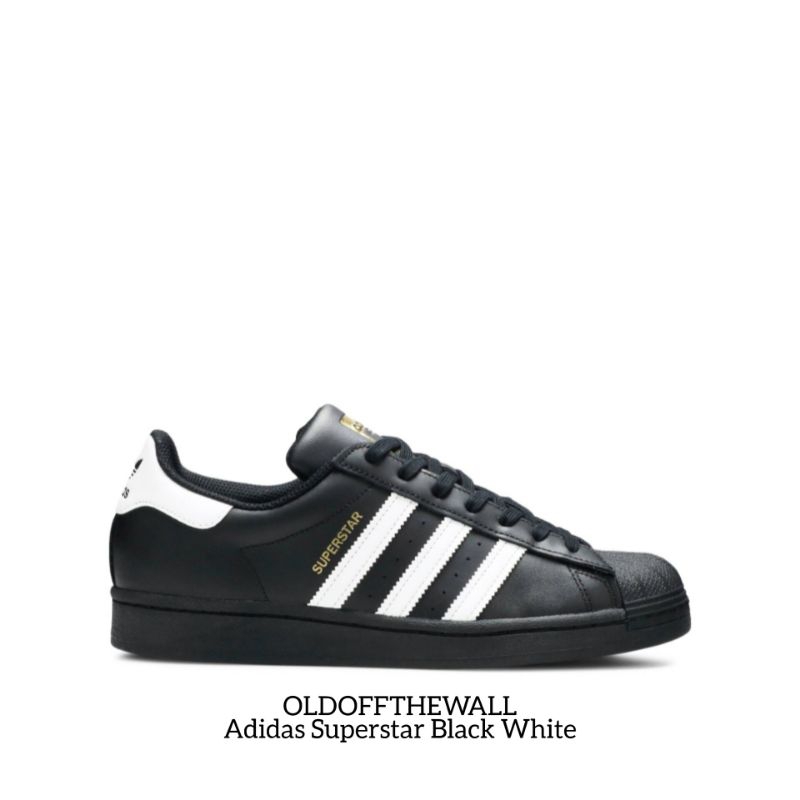 Harga sepatu adidas shop superstar black white