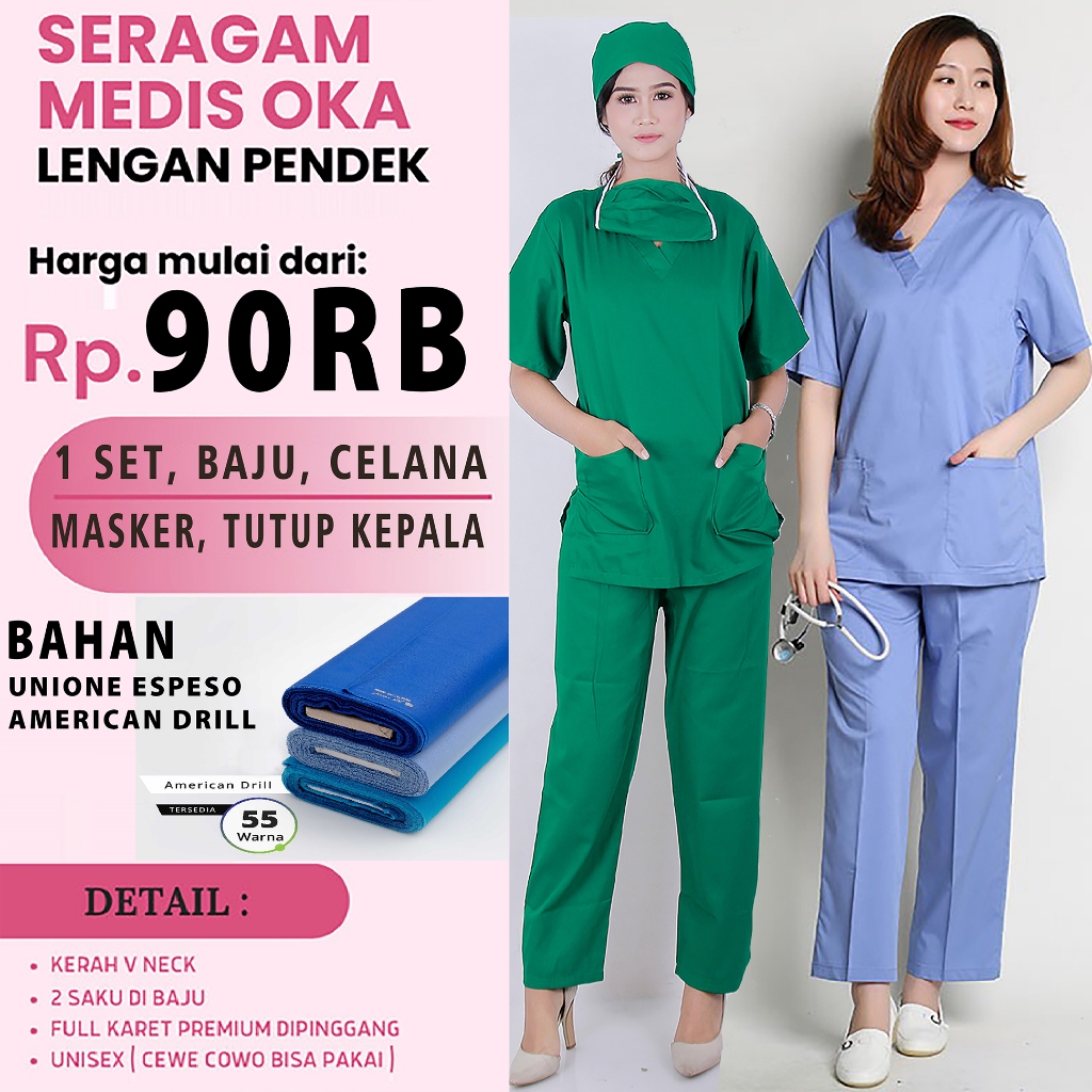 Jual Baju oka / Baju ok / Baju Perawat / baju seragam / seragam oka